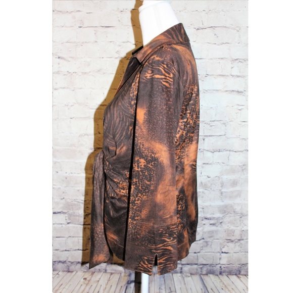 NWT Mishca Front Tie Wrap Shirt Blouse Soft Top - Picture 2 of 6